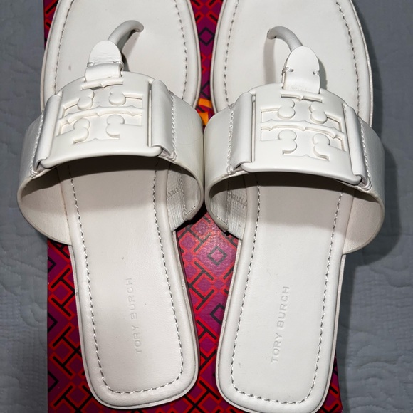 Tory Burch White Sandals - Picture 2 of 5